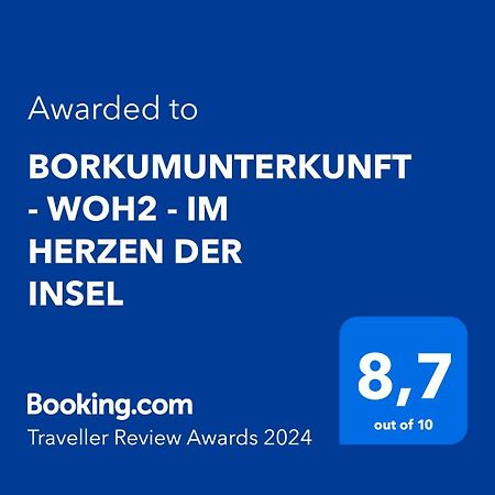 Borkumunterkunft - Woh2 - Im Herzen Der Insel מראה חיצוני תמונה
